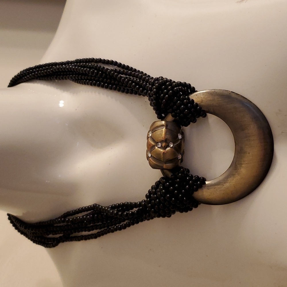 Metal Beaded Bohemian Necklace
